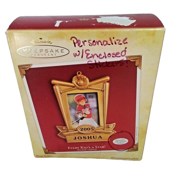 Hallmark Keepsake Ornament Every Kid's a Star! Baseball Photo Holder Ornament - Picture 3 of 8